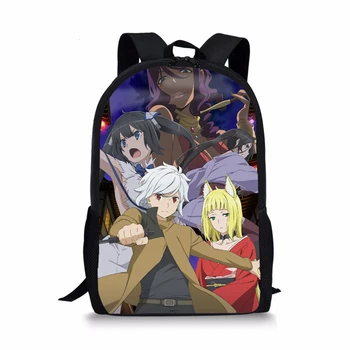 

Anime Backpack Is It Wrong to Try to Pick Up Girls in a Dungeon School Bag For Teenage Book Bag Travel Bag Students Backpacks
