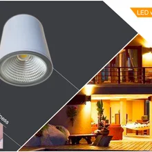 Современные поверхности Монтируемое потолочное освещение, пятно света, алюминиевый вниз свет для внутреннего использования, или влажное место, 10 W светодиодный освещения