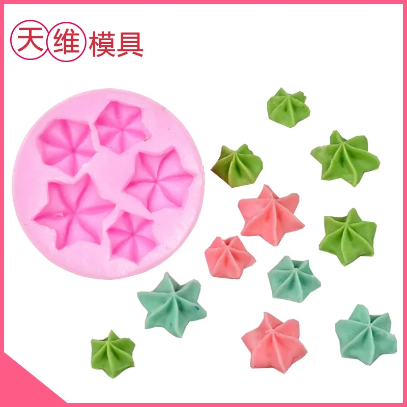

4 hole ice cream cream cookie chocolate fondant silicone mold cake decoration mold