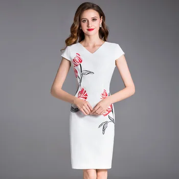 

Female Embroidery V Collar Sleeve Waistband Party Dress Black Dress Party Dress Women Elegant Bodycon Dress