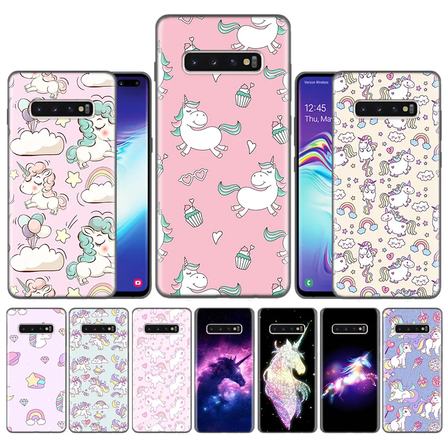 

Fundas Case Casing for Samsung Galaxy S10 S9 S8 Plus 5G A30 A50 A70 A40 A20 Note 8 9 10 Covers Carcass Unicorn
