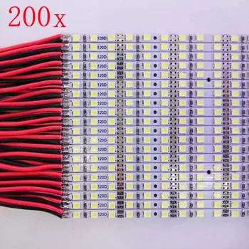

FREE DHL 200pcs/lot Epistar chip 4mm width 100cm 12W~14W 120LED 2835 LED bar light box,White/Warm white DC12V LED rigid strip