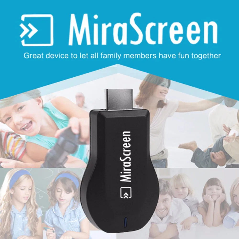 ТВ-палка высокой четкости Mirascreen WiFi дисплей miracast tv Dongle беспроводное подключение HDMI ТВ-карта Full HD 1080P приемник