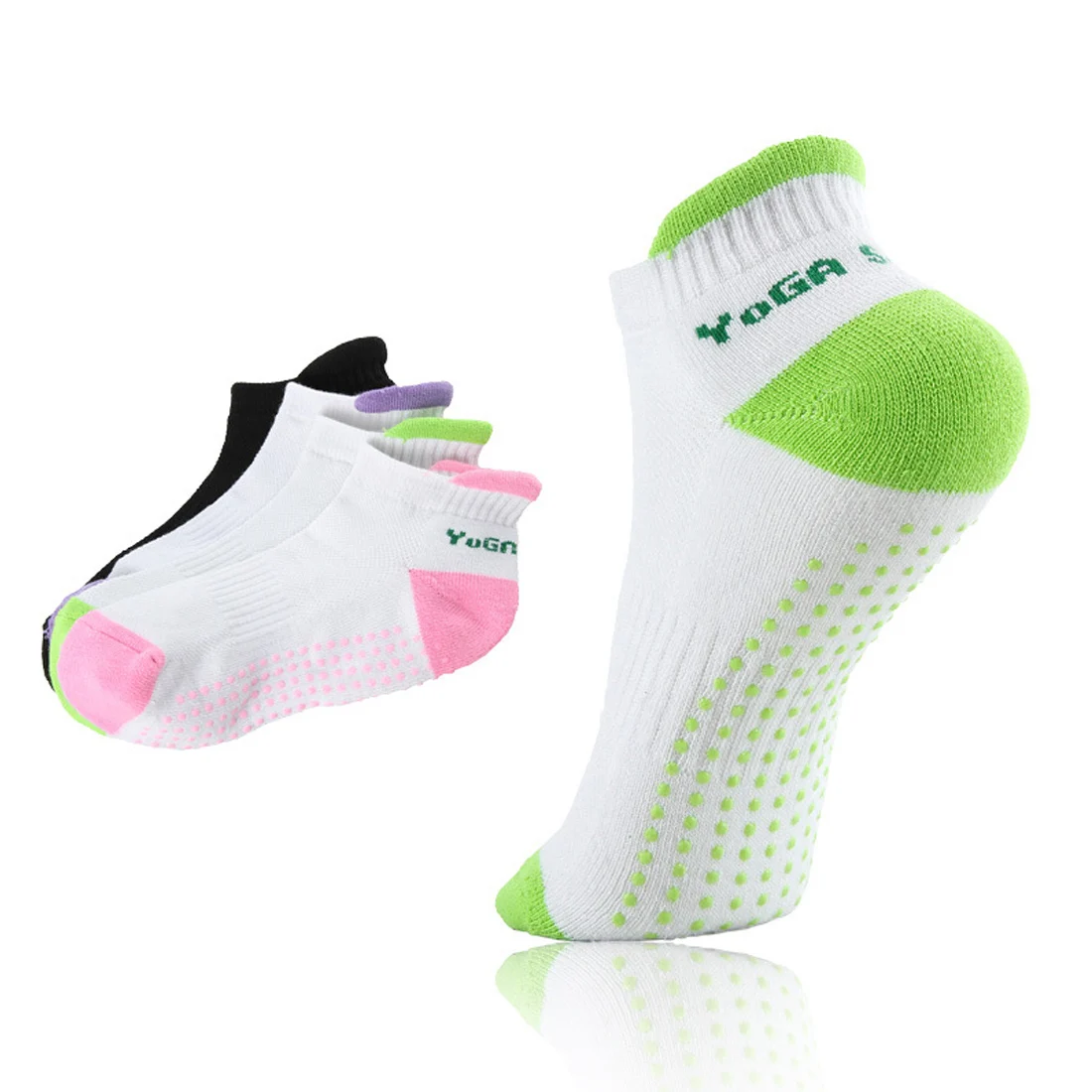 Top Sell Women Fitness Women Professional Socks Anti Slip Rubber Dots