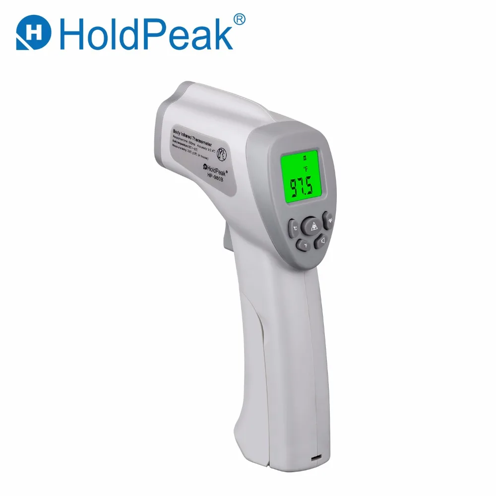 

HoldPeak HP-980B Body Infrared Thermometer Household Safe Professional Non Contact baby digital thermometer gun tester For Human