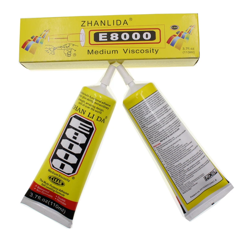 

3Pcs E8000 Glue 110ml Super Liquid Adhesive Touch Screen Rubber Plastic Glass Metal Leather Bts School Strong Bond E-8000 b7000