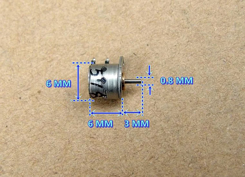 Шаговый двигатель точность двухфазный четырехпроводный миниатюрный 6 мм шаговый двигатель цифровая камера микро шаговый двигатель электрическое оборудование