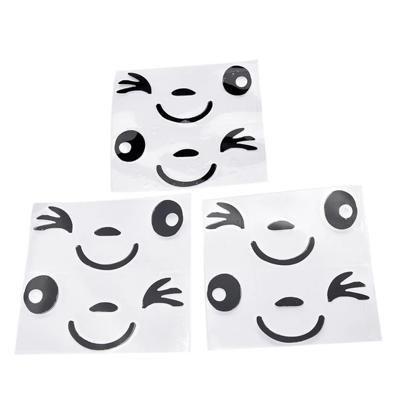 

Cartoon Car-styling Cover Rear View Mirror Car Stickers Funny Smile Face Car Decal for Tesla Ford Chevrolet Honda Toyota Lada