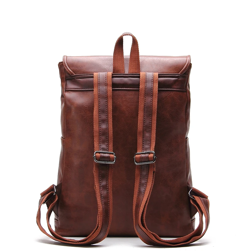 CCZ 2018 moda mochilas para hombres las mujeres Mochila de cuero de la PU DE LA ESCUELA bolsa de ordenador portátil de Mochila BK8001