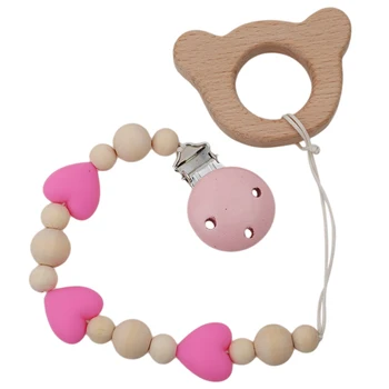 

New Baby Pacifier Clip Chain New Baby Boys Girls Pacifier Clips Newborn Dummy Rattles Toy Holder Baby Nipple Feeding