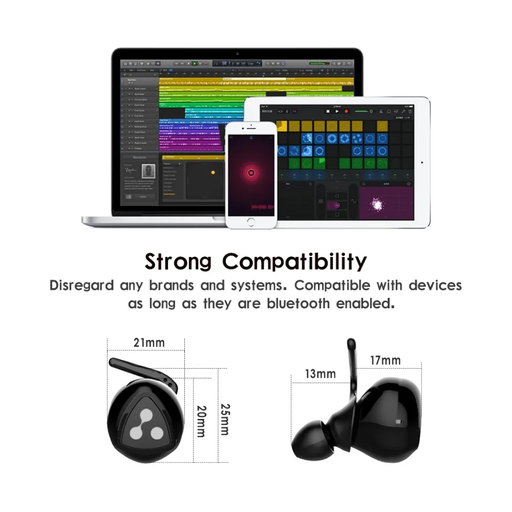 SYLLABLE D900MINI bluetooth 4.1 earphone noise reduction bluetooth headset for mobile phone wireless sports bass earphone
