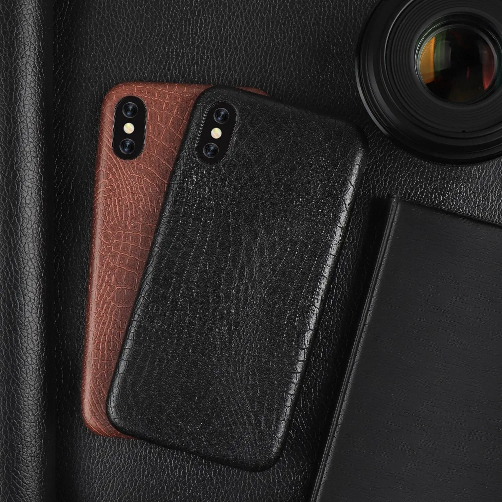 Чехол для iPhone 11 Pro Max чехол телефона с крокодиловой текстурой задняя крышка из