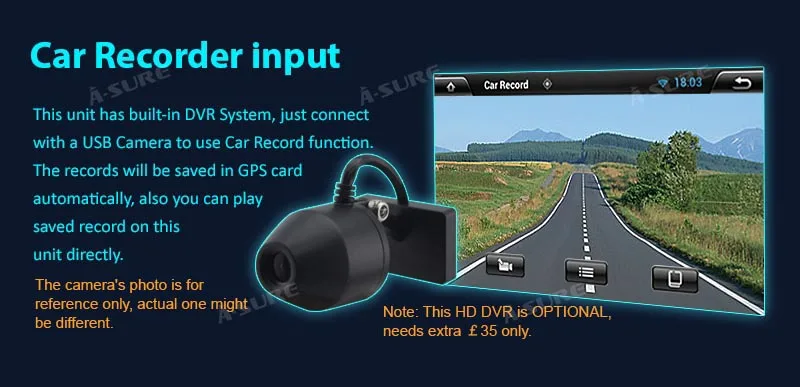 Sale A-Sure 7 Inch 2 Din Android 8.1 Car Auto Radio GPS DVD Player Navigation For BMW E46 M3 318 320 3 Series Coupe Rover75 MG ZT 24