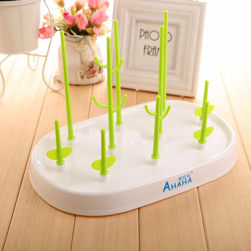 Useful Baby Bottle Drying Rack Simple Tree Shape Baby Feeding Bottles