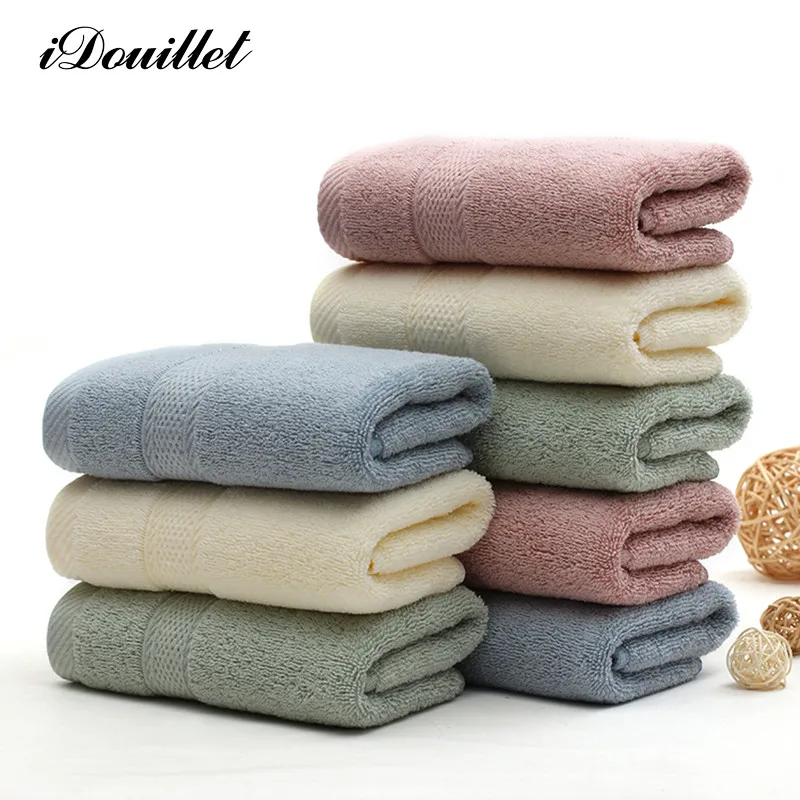 iDouillet Long Staple Cotton 3 Piece Towel Set (1 Bath towel 70x140cm 2 Hand Towels 34x75cm
