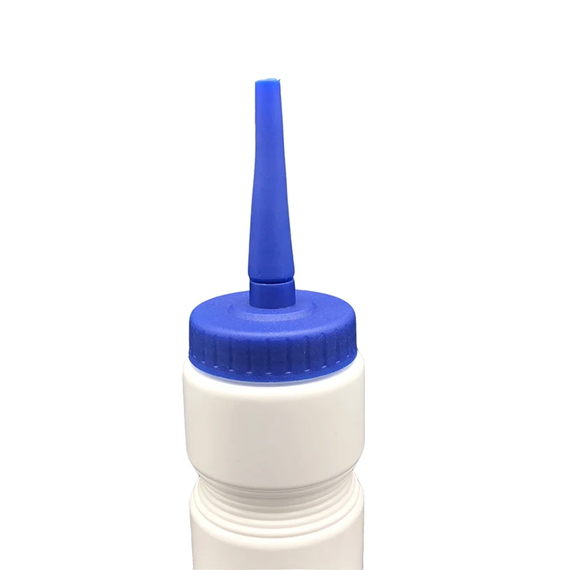 Белая пластиковая бутылка для воды HDPE без BPA занятий спортом хоккея футбола