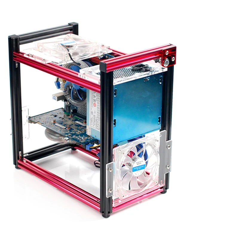 200*445*360mm DIY Aluminum ATX/M-ATX motherboard PC ...