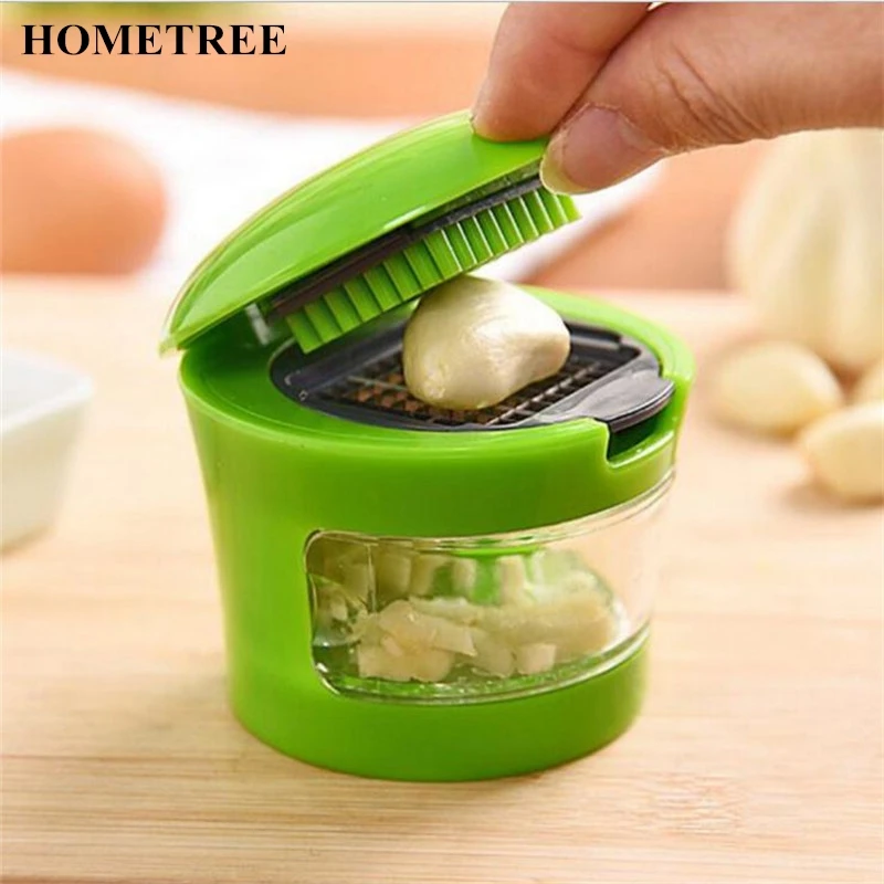 

HOMETREE 1 Pcs Multifunction Hand Garlic Press Chopper Garlic Crusher Grinder Slicer Cutter Vegetable Tools Kitchen Gadgets H584