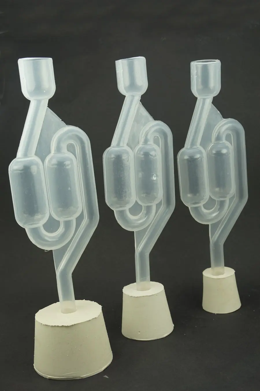 3 Size Free Shipping Double Bubble Air Lock Home Brew Beer Wine Mead & Rubber Stopper Tool