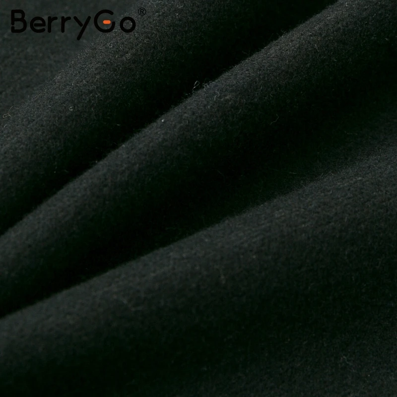 BerryGo гофрированная Женская юбка из искусственной кожи пикантные черные женские короткие мини-юбки с высокой талией на молнии вечерние женские юбки