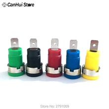 5 шт. 4 мм банан Вилки гнездо разъем провода разъем 5 цветов каждый 1 шт. мультиметр разъем банан головы женский