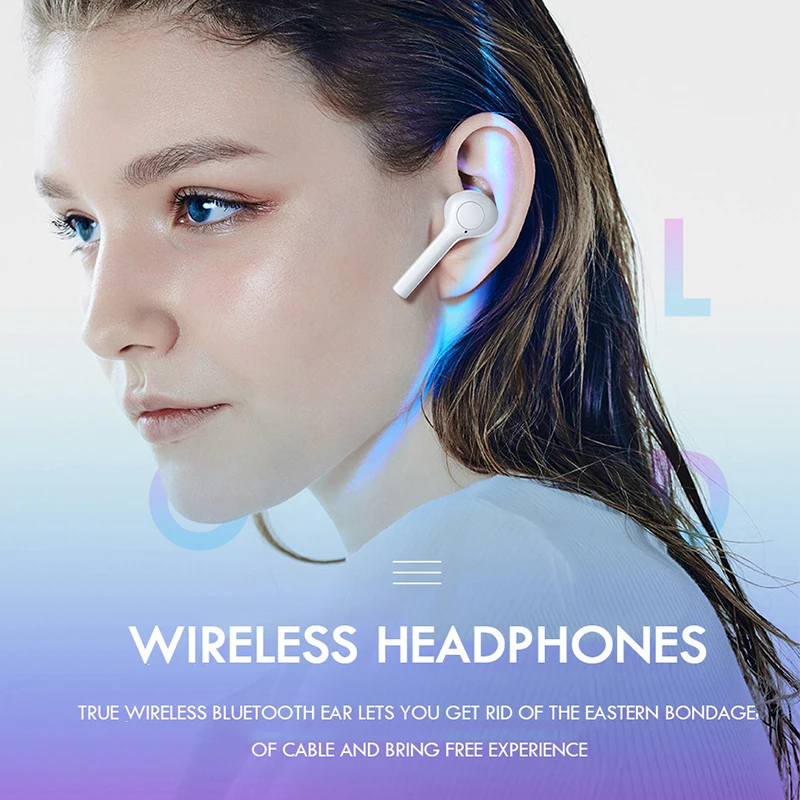 TW08 Bluetooth наушники мини двойной V5.0 беспроводные 3D стерео звук гарнитура для Xiaomi