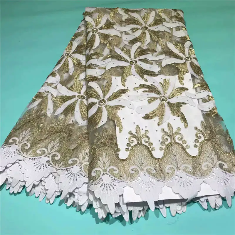 

ZQJ!2019 Best Selling Swiss voile laces African Fabric Nigerian French Fabric High Quality Nigeria Tulle cord Lace Fabric!L41102