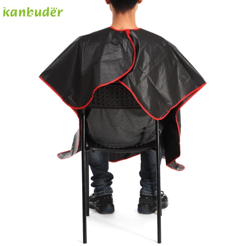 Kanbuder New Good Quality Black Cutting Hair Waterproof Cloth Salon Barber Gown Cape Hairdressing Hairdresser 1PC Kanbuder New Good Quality Black Cutting Hair Waterproof Cloth Salon Barber Gown Cape Hairdressing Hairdresser 1PC