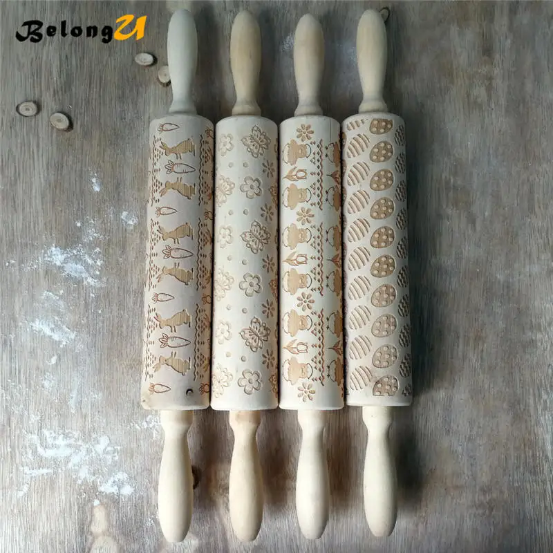 wood rolling pin MUW-242-03