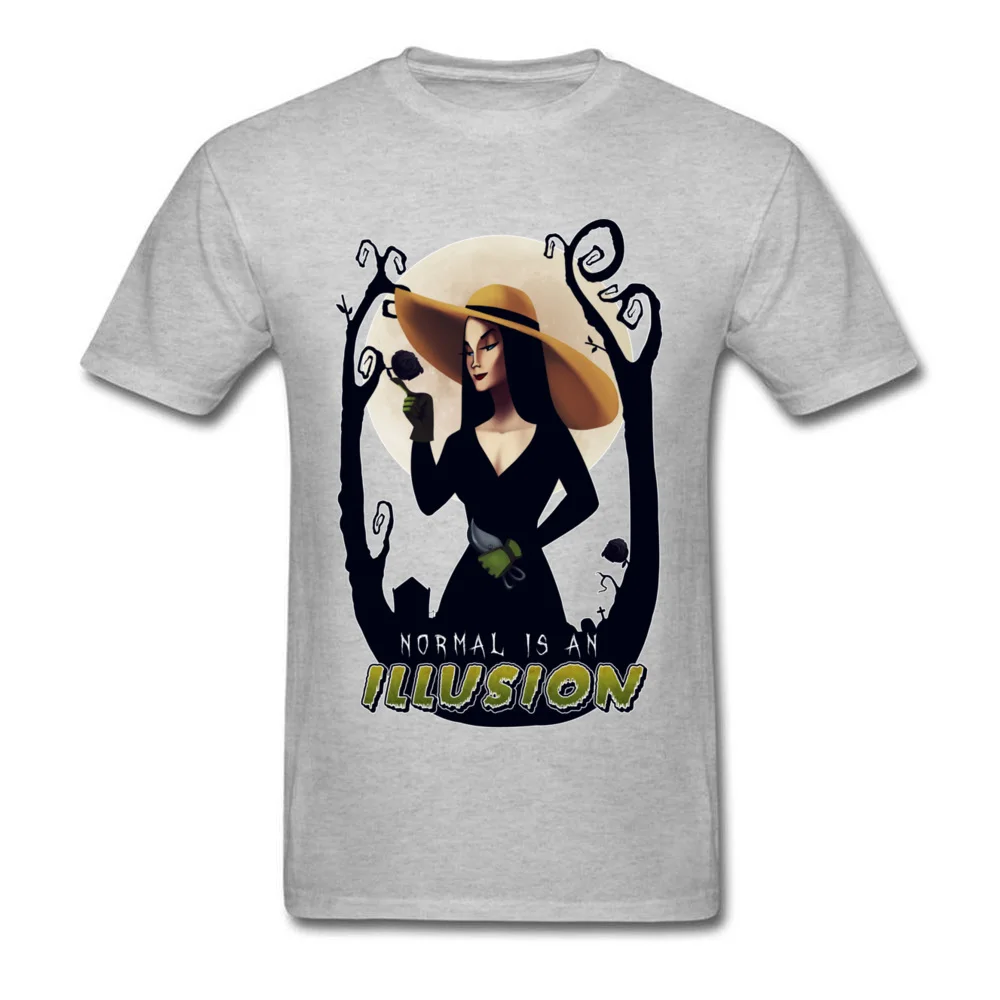 normal is an illusion 100% Cotton Funny T Shirt 2018 Short Sleeve Men Top T-shirts Cool Summer T-Shirt Round Neck normal is an illusion grey