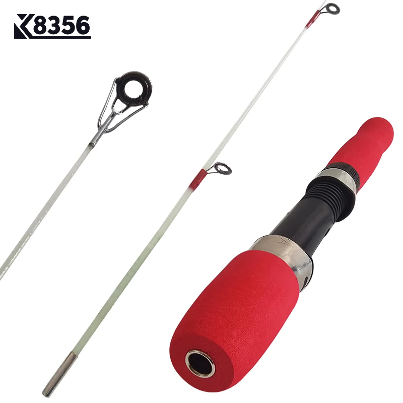 

K8356 Mini Ice Fishing Rod Raft Rod Portable Short Winter Fishing Ice Rods Ultra-Light EVA Handle Fishing Tackle 60cm 80cm 100cm
