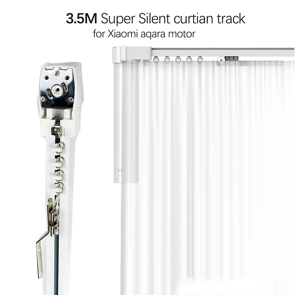 

3.5M Super Silent Electric Curtain Track for xiaomi Mijia Aqara Motor/KT82/DT82TN Dooya motor,Automatic Curtain Rails smart home