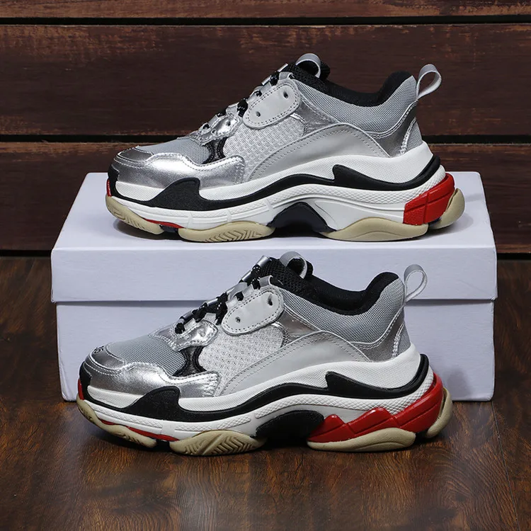 

Men Shoes Hot 2018 Summer Autumn Sneakers Men Thick Bottom Mixed Color Lace-up Med Heels Round Toe Fashion Platform Shoes Men