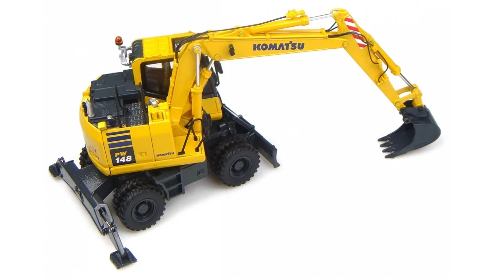 UH-8083 1:50 Komatsu PW148+ 2 колесный экскаватор игрушки