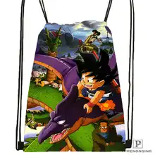 Custom dragon_@ 1 Drawstring Backpack Bag Cute Daypack детский Ранец(черная спина) 31x40 см#2018611-1(13