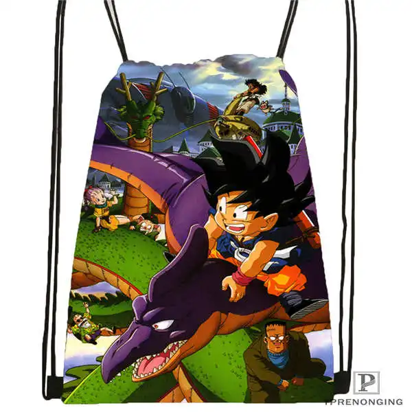 Custom dragon ball 1 Drawstring Backpack Bag Cute Daypack Kids Satchel Black Back 31x40cm 2018611 1
