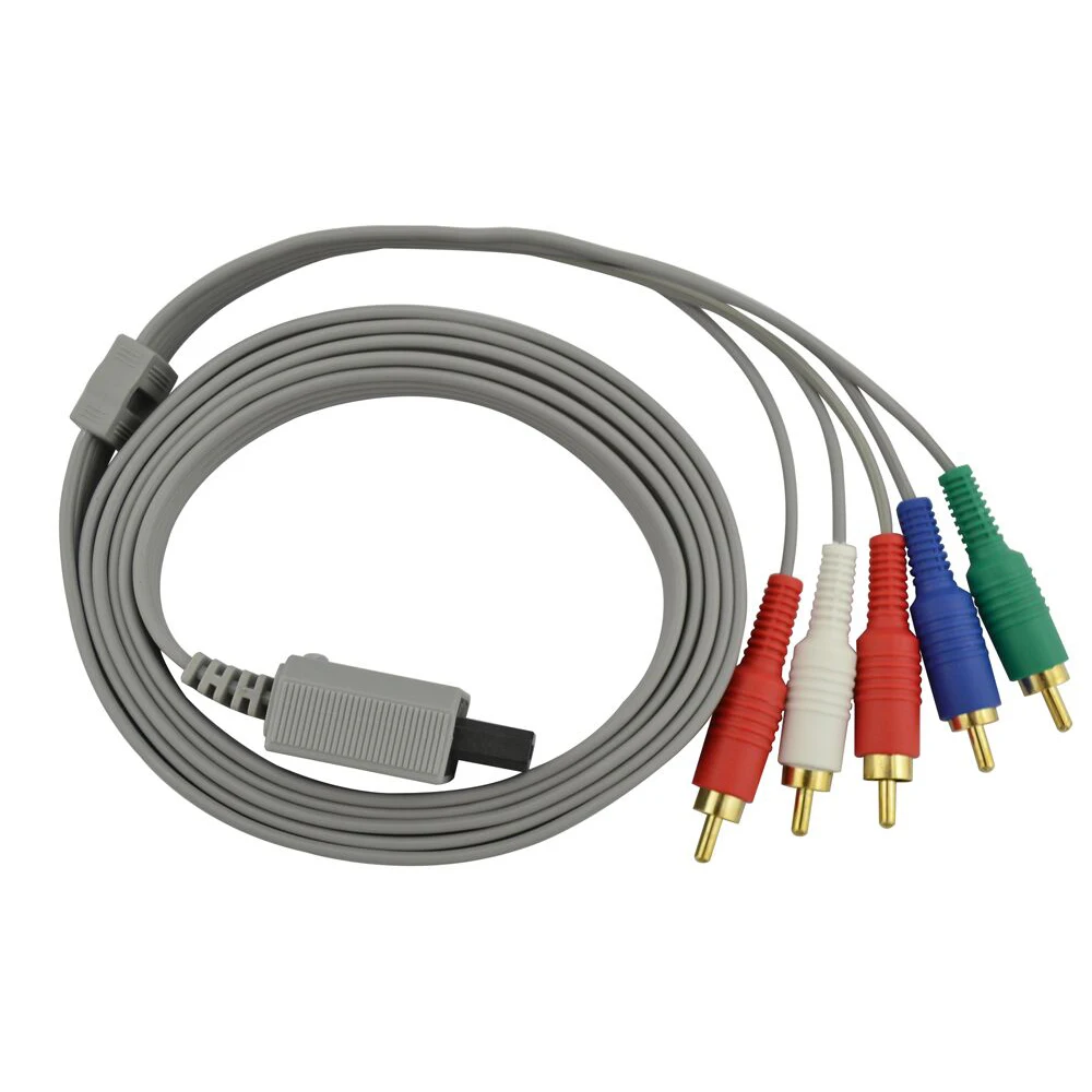 100 шт. 1 8 м для nintendo wii Wi i U консоль компонент 1080 P HDTV AV аудио адаптер кабель провода 5