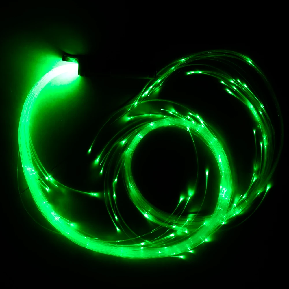 Светодиодный волоконно-оптический хлыст танцевальный хлыст 360 градусов многоцветный волоконно-оптический фонарь для вечеринок, освещение показывает EDM музыкальный фестиваль