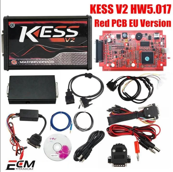 KESS KTAG V7.02 KESS V2 V5.017 V2.47 ECU чип тюнинг онлайн версия красный Ktag Kess V2 V2.47 Kess 5,017 K-TAG OBD2 Master - Цвет: KESS V5.017 RED