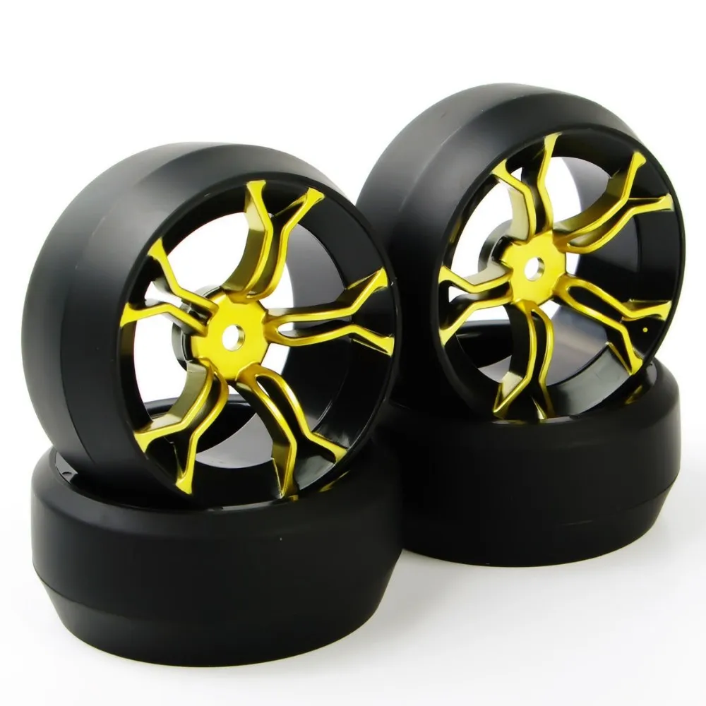 4 шт. 1:10 MPNKG + PP0369 RC автомобиль Жесткий Скорость дрейф 0 градусов шины Колесные