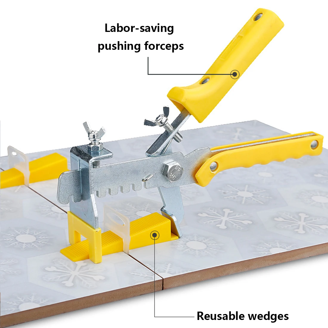 1 шт. Регулируемый локатор плитки прочный желтый пол плоскогубцы локатор выравнивание системы плитки инструменты для установки