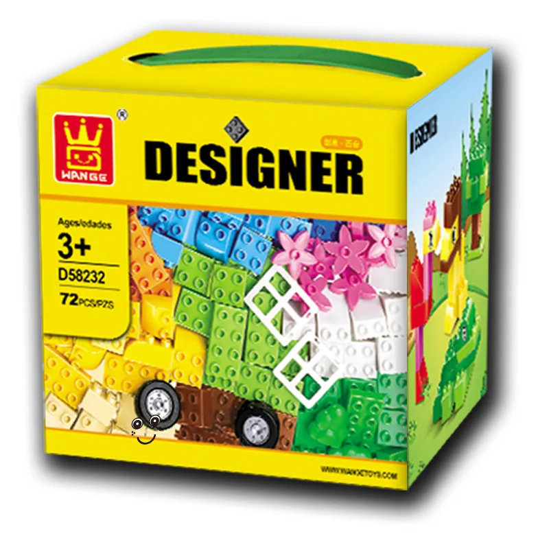 W Model Building Compatible lego Lego W58232 72Pcs Model Building Kits Classic Toys Hobbies Big Size Block