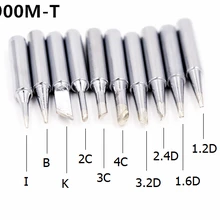 SZBFT 10 шт. комплект бессвинцовые ПАЯЛЬНЫЕ НАКОНЕЧНИКИ 900M-T Демонтажные железные наконечники для esd 907 ручка 936 с розничной упаковкой