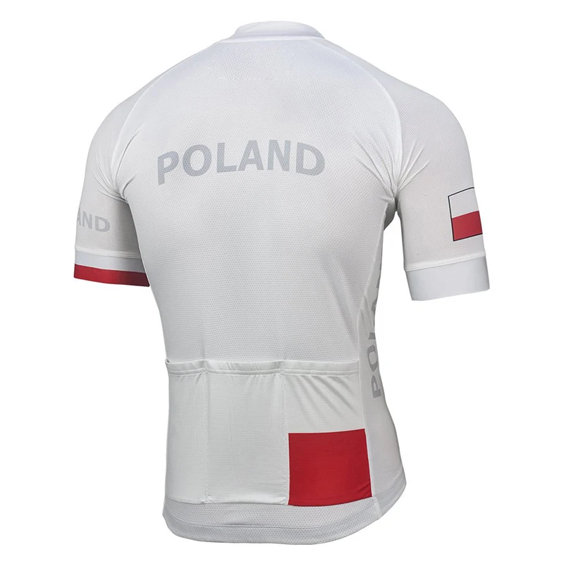 Польская Мужская белая новая командная велосипедная майка, велосипедная одежда для шоссейной горной гонки, командная велосипедная одежда, дышащие топы Sly Sun