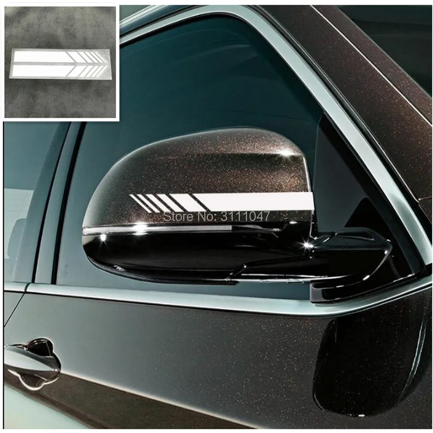 

2pcs Car Styling Rear View Mirror Stickers for skoda rapid skoda octavia a7 lancer x polo sedan mazda cx-5 passat b6