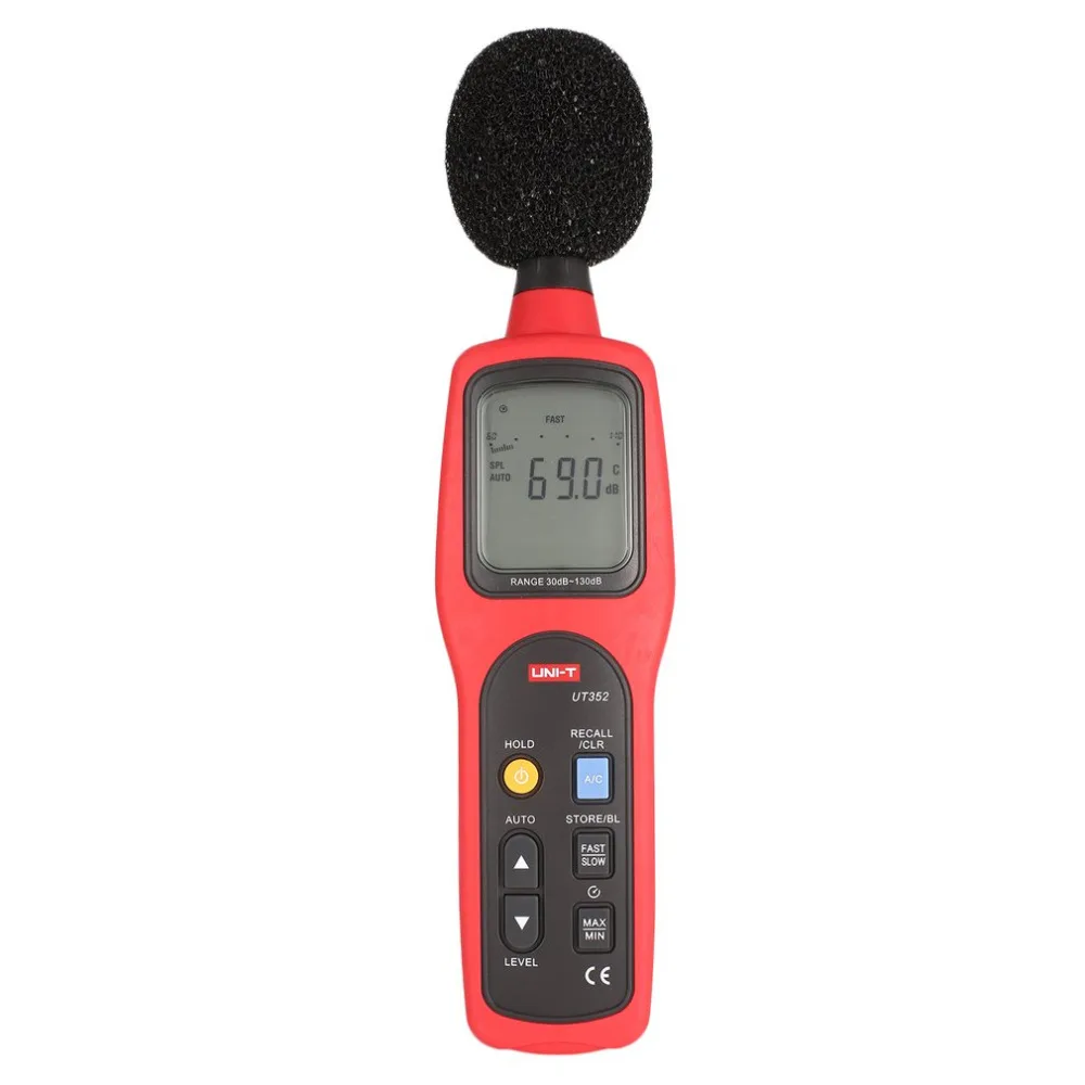 

New UNI-T UT352 Digital Sound Level Meter 30~130dB Decibel Meter Noise Tester Noise Monitor Testers High Alarm Data Logging