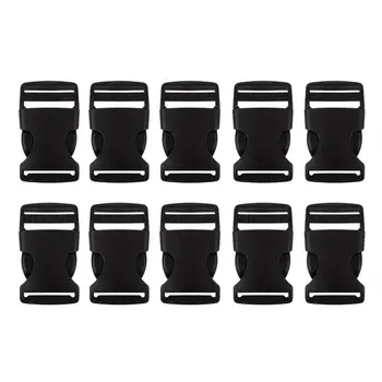

2016 Hot Style10 Pcs 1" 2.5CM Width Plastic Safety Quick Release Buckles Black