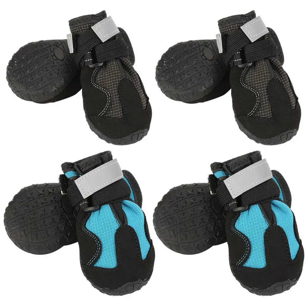 4 Pcs/set Pet Dog Boots Shoes Winter Warm Resistant Dog Waterproof