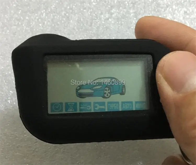 

Russian Version Keychain A93 Remote Control Key +Silicone Case For Two Way Anti-theft Car Alarm Starline A93