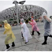 1000 шт/партия, портативный одноразовый дорожный запасной плащ от дождя